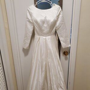 Satin wedding dress